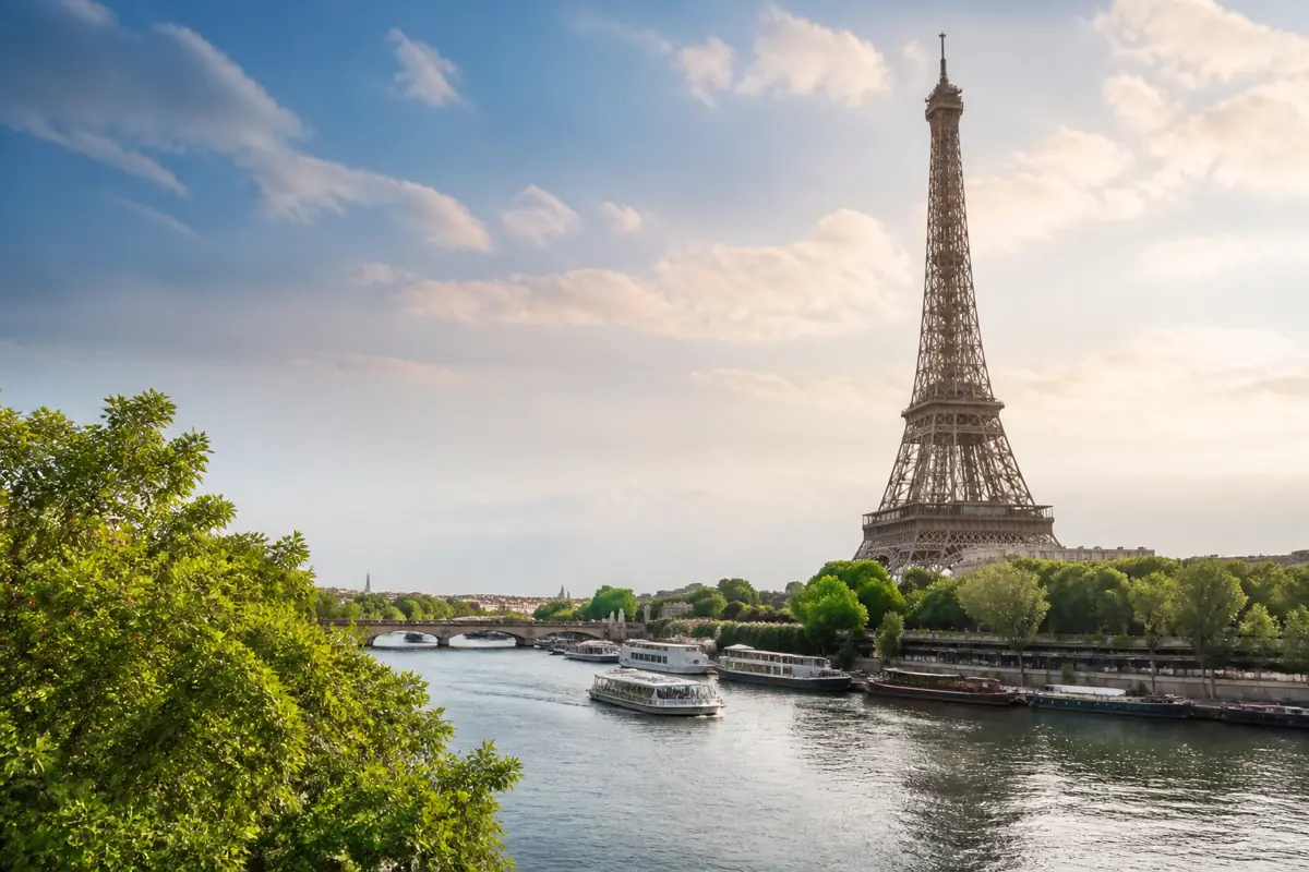 Eiffel Tower in Paris, a gateway to Schengen Europe