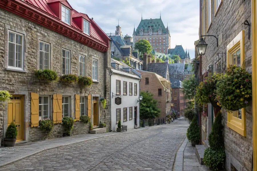 Historic streets of Old Québec City