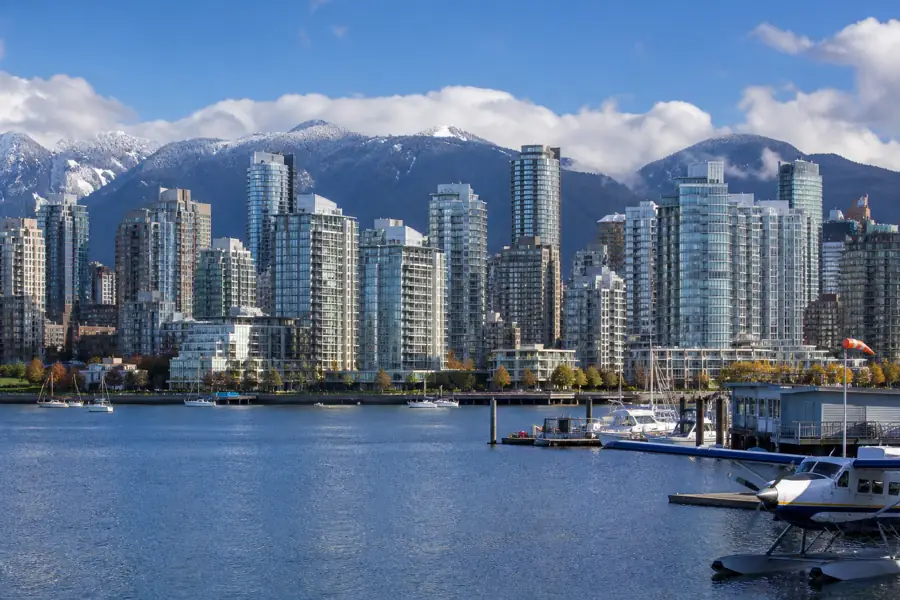 Vancouver harbour and mountains