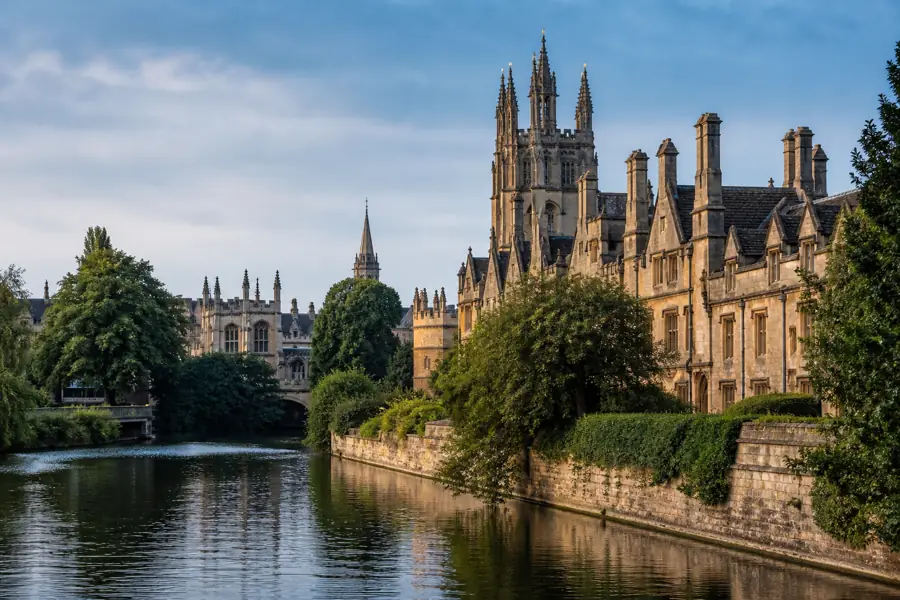 Historic college architecture in Oxford
